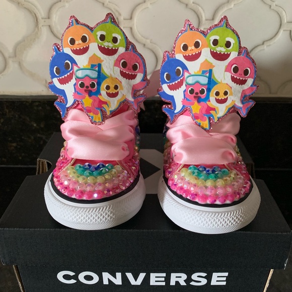 converse baby shark shoes